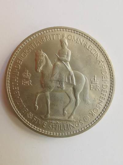 巨藏钱币第三期10月7日8点古今中外硬币套装银币 - 英国1952年5先令大镍币