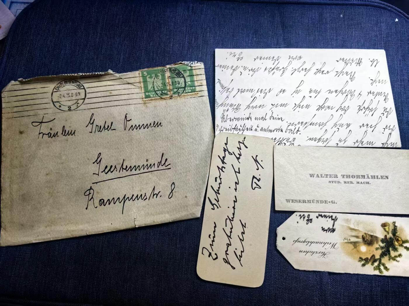 罗岚⭐爱藏⭐精品国庆假期专拍-分享拍场赚佣金 德意志第三帝国1939战前私人通讯套装--详细看简介
