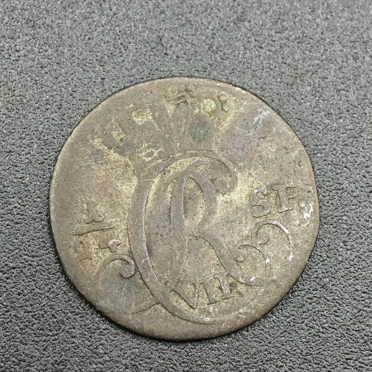 【淘币小摊】限时拍第七百五十九拍  国庆10连拍 小银币场 外出13号发货 满百包邮可预留两周  周一统一发货  丹麦1787年2.5先令银币