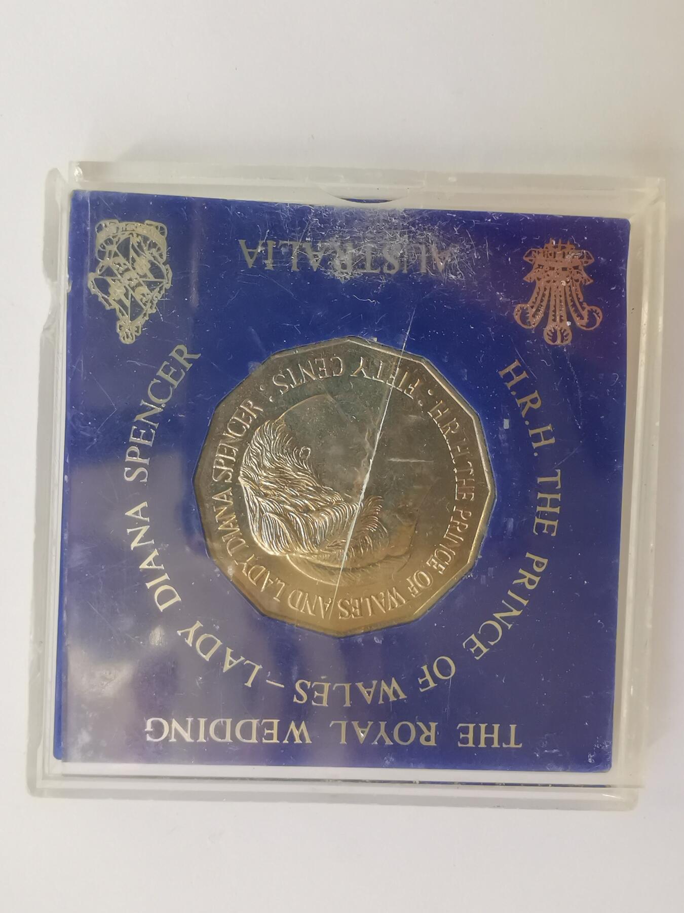 巨藏钱币第三期10月7日8点古今中外硬币套装银币 澳大利亚1981年50分纪念镍币