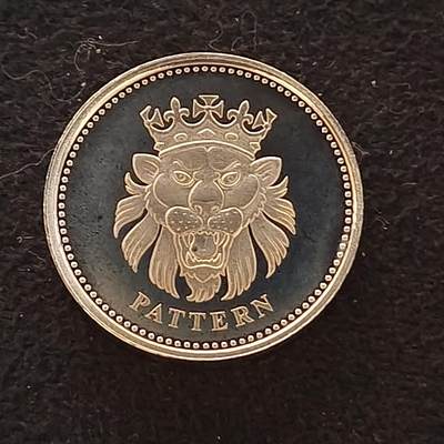 【全场包邮】纯粹捡漏拍467场-待排序 - 【样币·少见】英国2004年1镑纹章神兽系列英格兰雄狮精制银样币-量5500