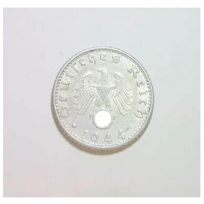 特年 德国第三帝国1944年D版50芬尼 爽品 - 特年 德国第三帝国1944年D版50芬尼 爽品