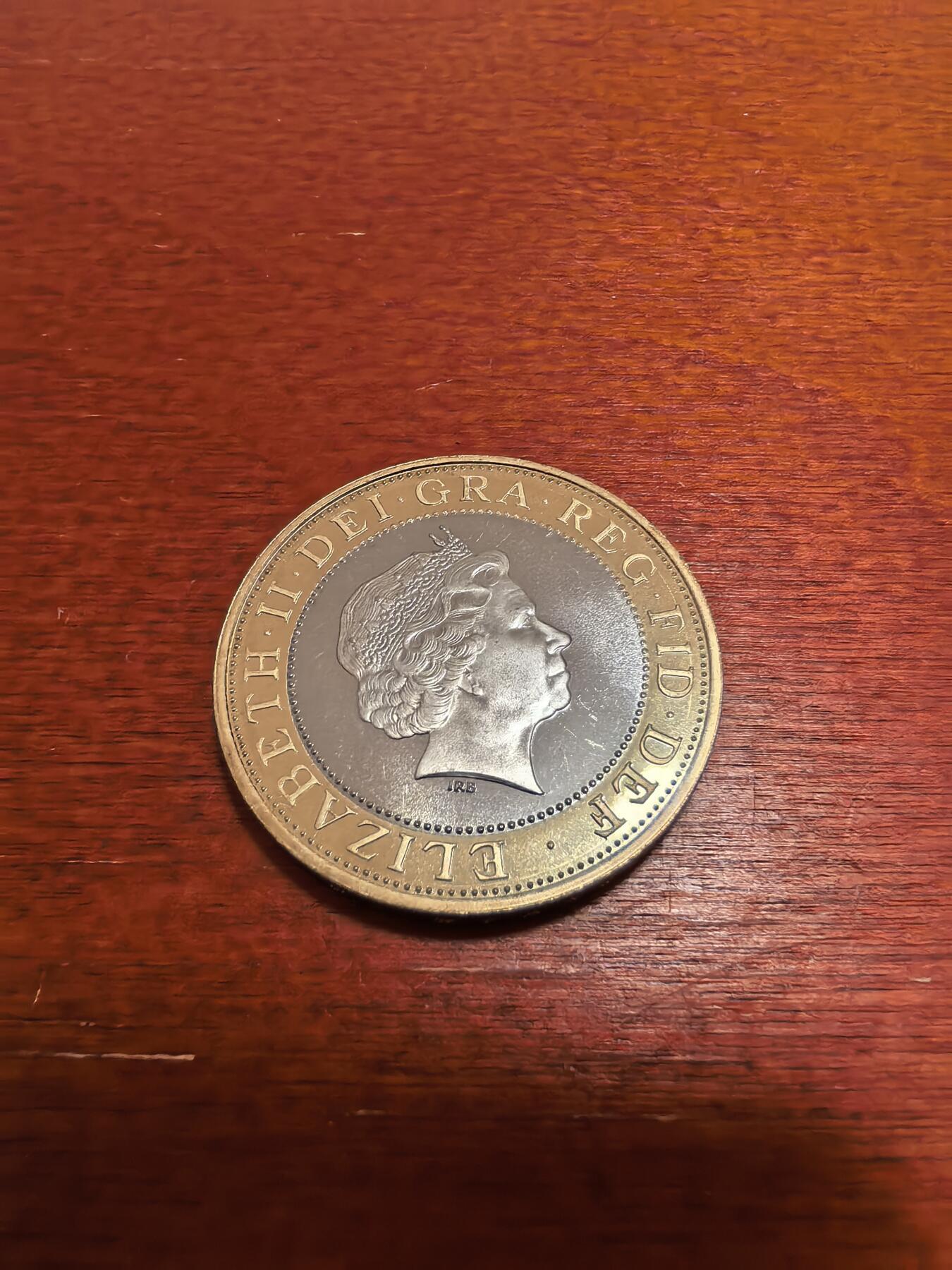 长老汇蛇年精选第五十八场拍卖  1998英国科技2英镑双色币