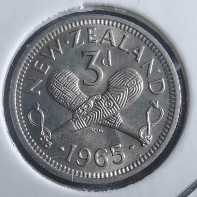 沼泽如烟--第865场 - 新西兰1965年3便士