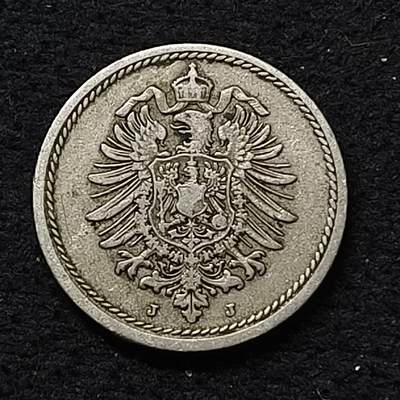 【全场包邮】纯粹捡漏拍466场-待排序 - 德国第二帝国1875年短翅鹰5芬妮