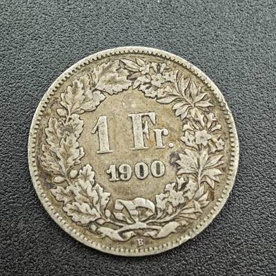 【淘币小摊】限时拍第七百五十九拍  国庆10连拍 小银币场 外出13号发货 满百包邮可预留两周  周一统一发货  - 瑞士1900年1法郎银币