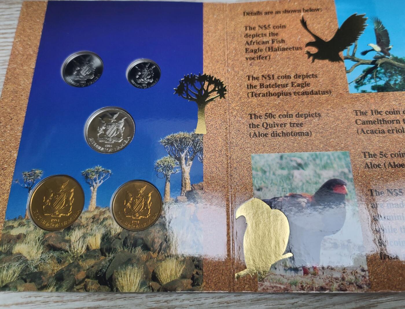 【币将精彩】世界钱币拍卖（2025-10-15） 纳米比亚1993年mintset