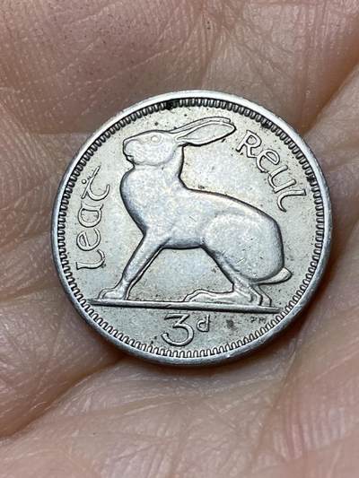 2025年第一百零五场(总第一百三十一场）外国好品散币(免佣金) - 爱尔兰🇮🇪1950年3便士(共和国时期第一套第二版)