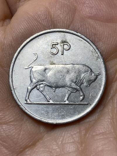 2025年第一百零五场(总第一百三十一场）外国好品散币(免佣金) - 爱尔兰🇮🇪1974年5便士(共和国时期第二套第一版)