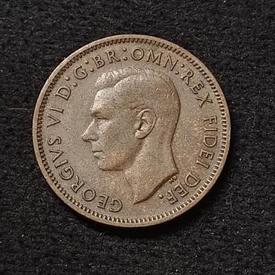 【全场包邮】纯粹捡漏拍466场 - 英国1951年乔治六世1法新铜币