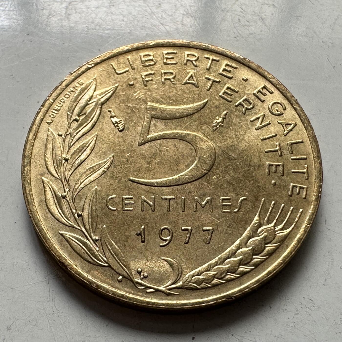 🌹外币初藏🌹🐯2025年第111场 周二无佣金特价场 法国1977年五分