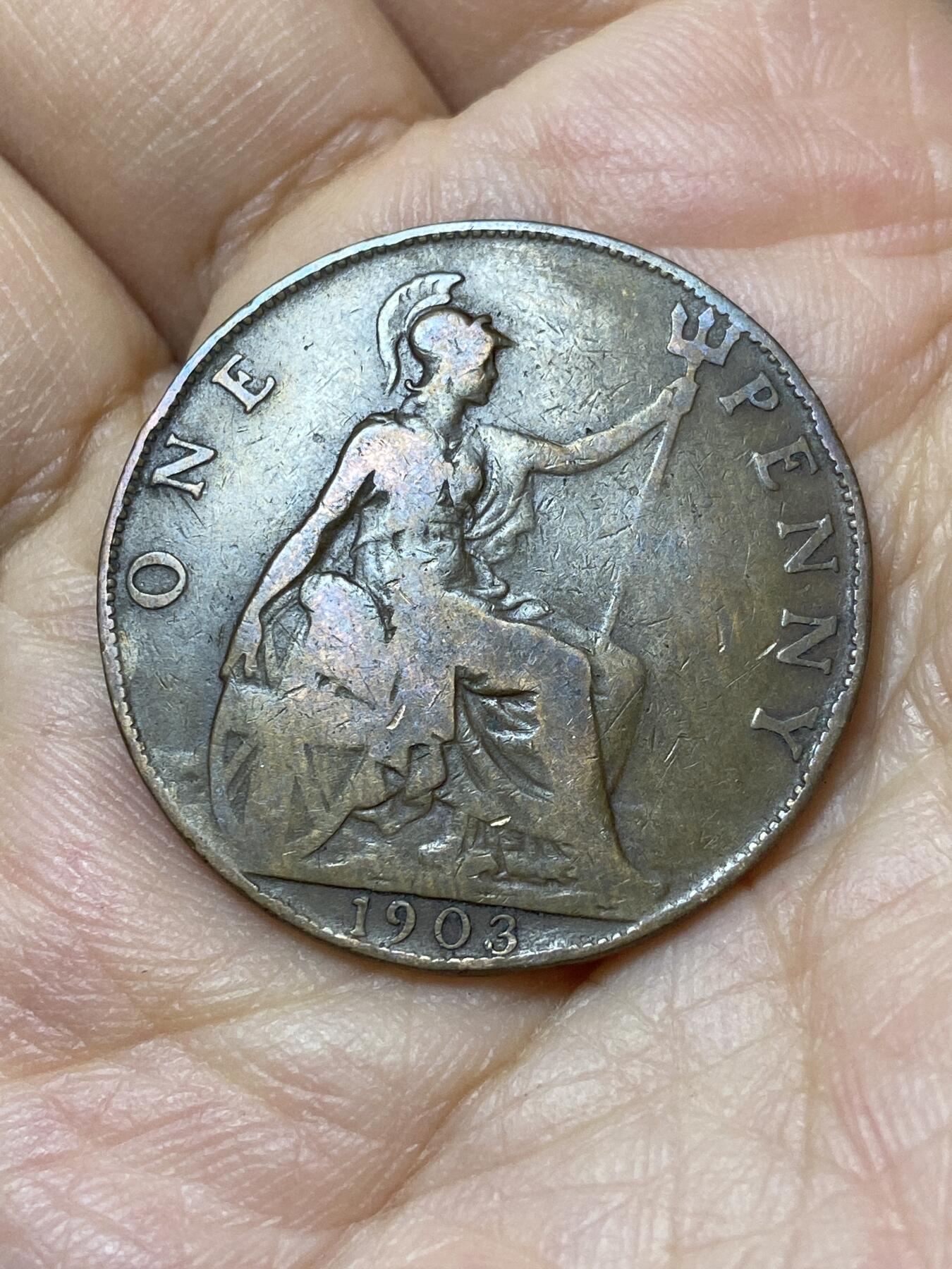 2025年第一百零五场(总第一百三十一场）外国好品散币(免佣金) 英国🇬🇧1903年1便士(爱德华七世时期)