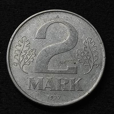 【全场包邮】纯粹捡漏拍466场-待排序 - 德国民主德国1977年2马克
