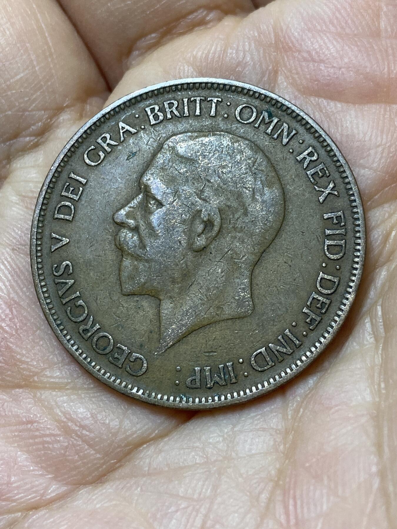 2025年第一百零五场(总第一百三十一场）外国好品散币(免佣金) 英国🇬🇧1929年1便士(乔治五世第三版)