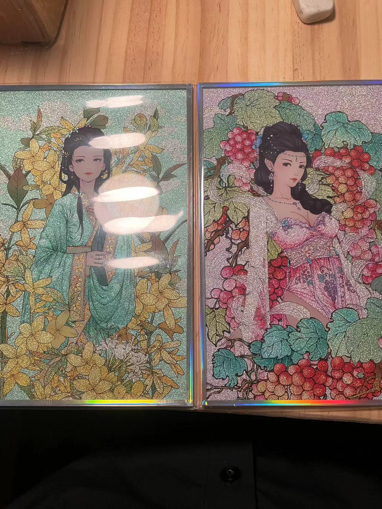 寸草不生拍卖会 第十期 小花瓣艺术文创 药香色纸 双签 2张