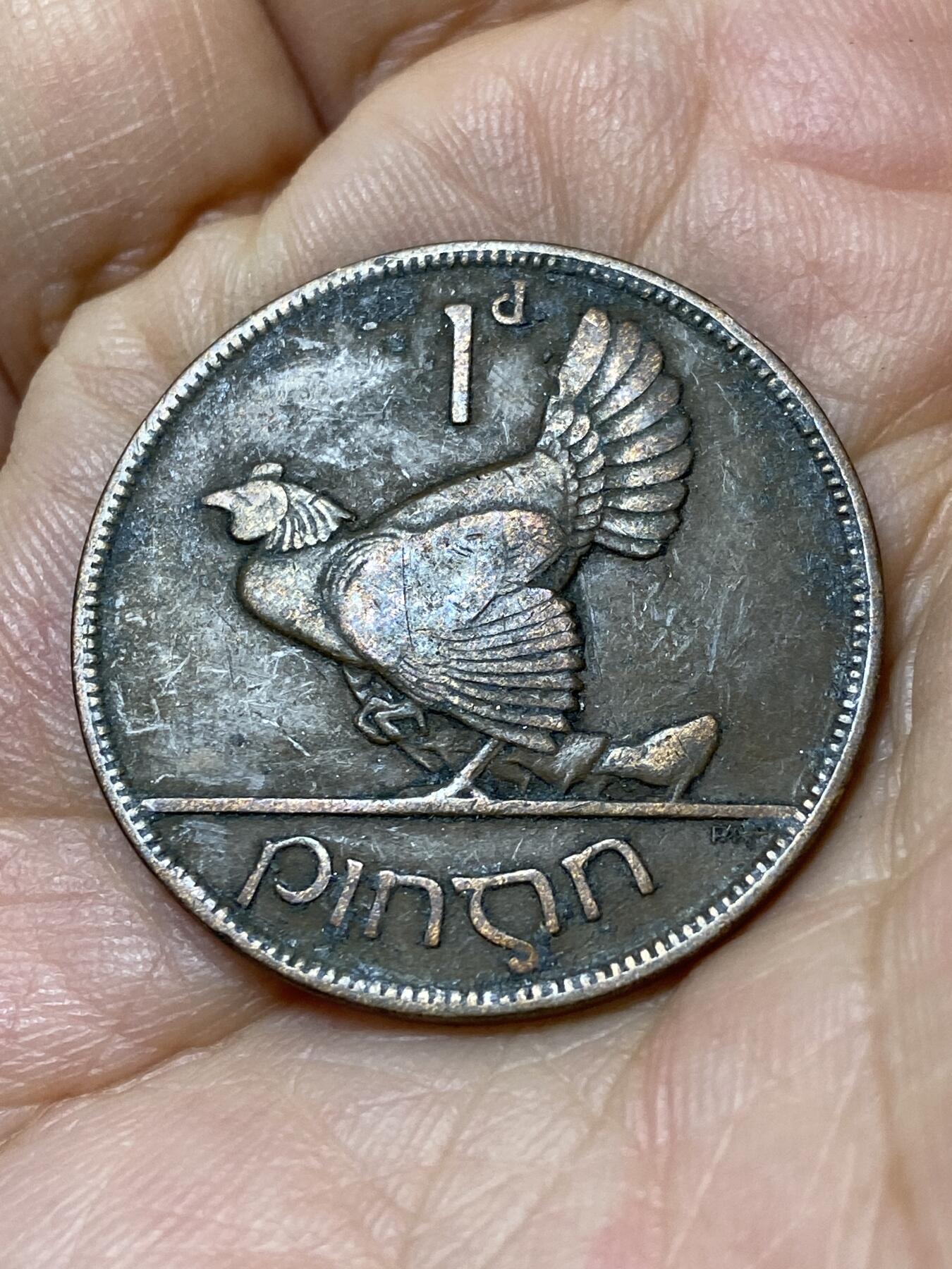 2025年第一百零五场(总第一百三十一场）外国好品散币(免佣金) 爱尔兰🇮🇪1928年1便士(自由邦时期，首发年)