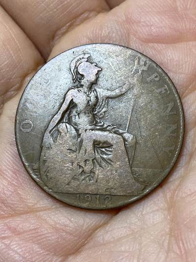 2025年第一百零五场(总第一百三十一场）外国好品散币(免佣金) - 英国🇬🇧1912年1便士(乔治五世第一版)