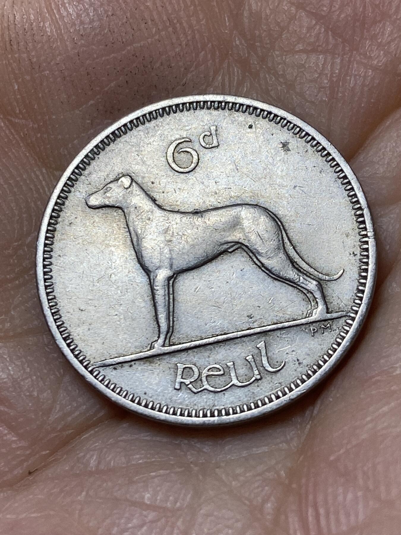 2025年第一百零五场(总第一百三十一场）外国好品散币(免佣金) 爱尔兰🇮🇪1960年6便士(共和国时期第一套第二版)