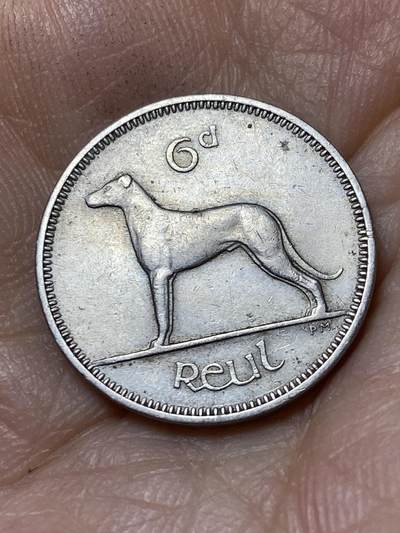 2025年第一百零五场(总第一百三十一场）外国好品散币(免佣金) - 爱尔兰🇮🇪1960年6便士(共和国时期第一套第二版)