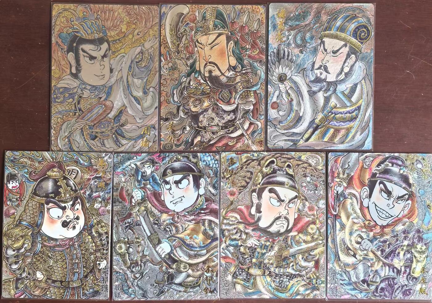 寸草不生拍卖会 第十期 武韵红颜(西游礼盒)画师:山丘 一组裸卡