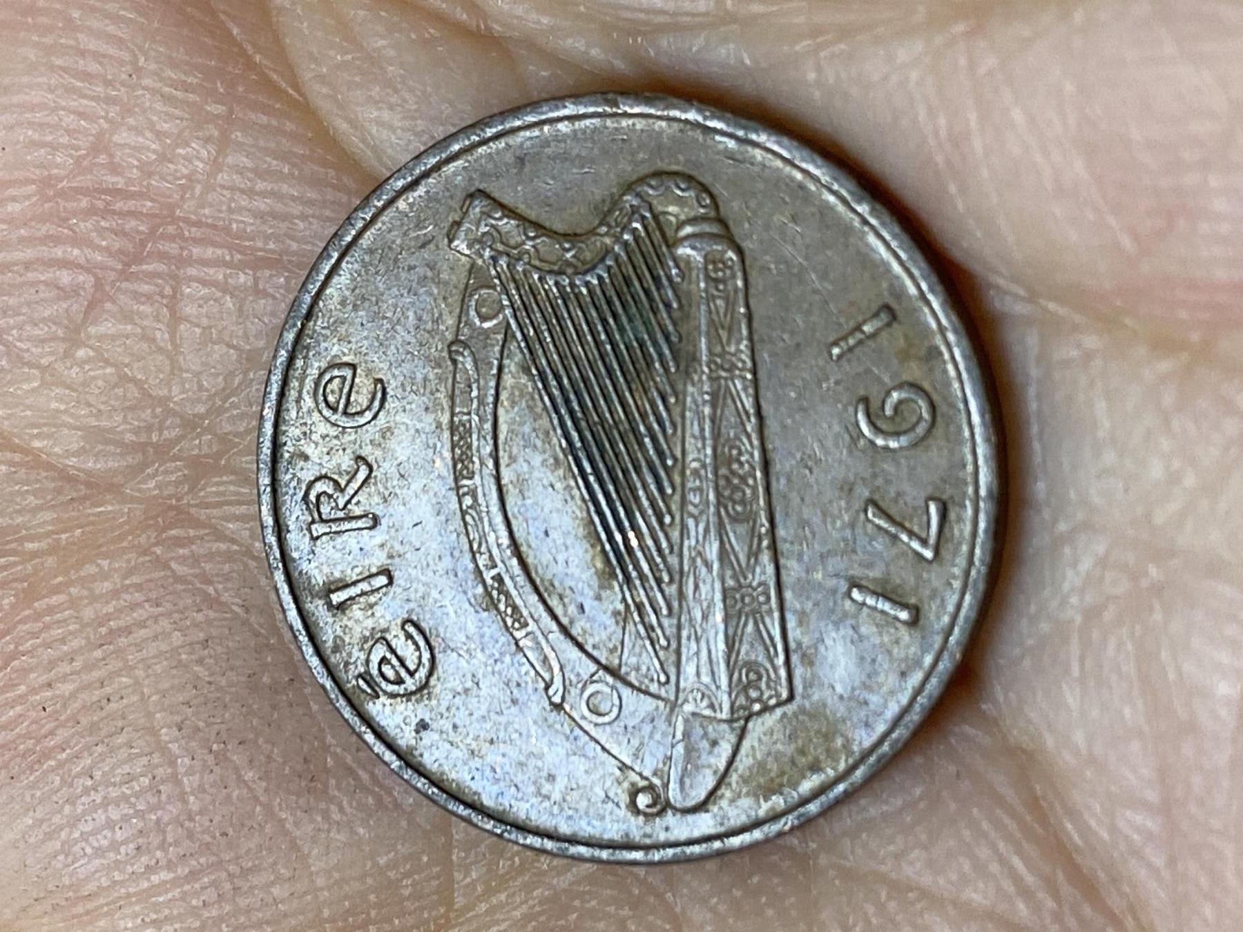 2025年第一百零五场(总第一百三十一场）外国好品散币(免佣金) 爱尔兰🇮🇪1971年1便士(共和国时期第二套第一版，十进制首发年，青铜材质无磁版)