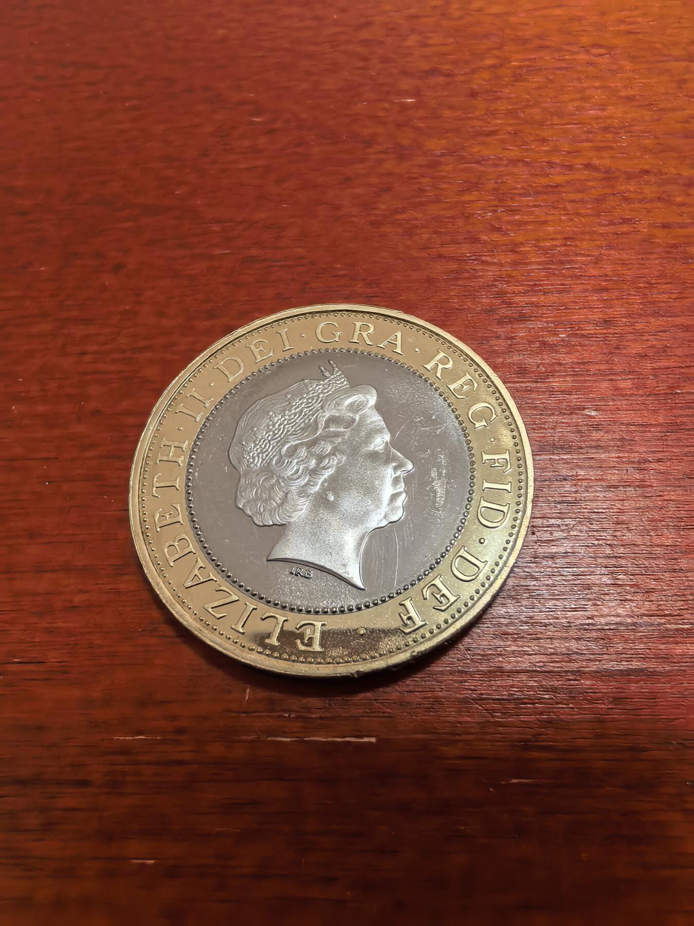 长老汇蛇年精选第五十八场拍卖  1999英国英式橄榄球2英镑双色币