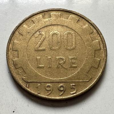 🌹外币初藏🌹🐯2025年第111场 周二无佣金特价场 - 意大利1995年200里拉