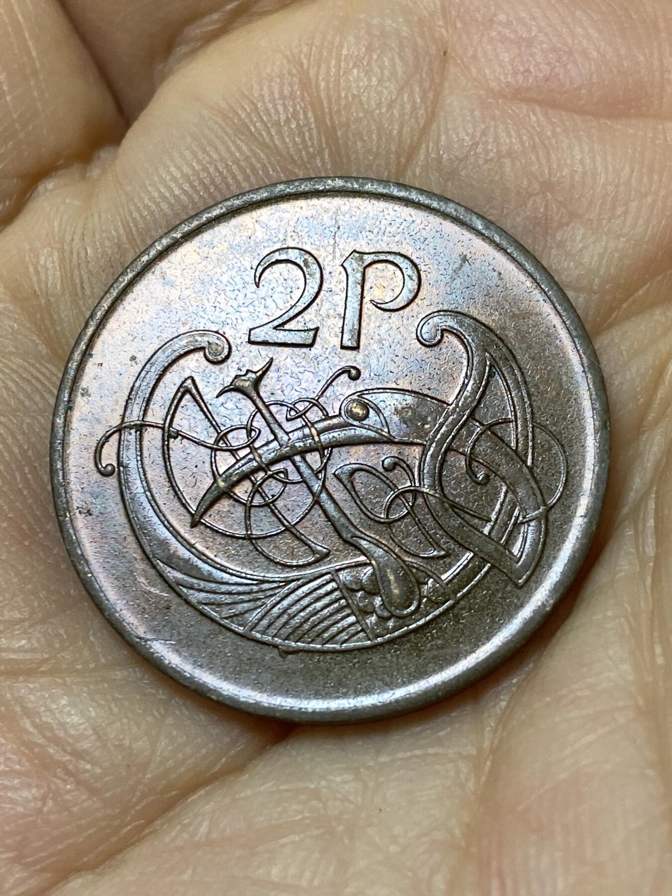 2025年第一百零五场(总第一百三十一场）外国好品散币(免佣金) 爱尔兰🇮🇪1986年2便士(共和国时期第二套第一版，青铜材质无磁版)