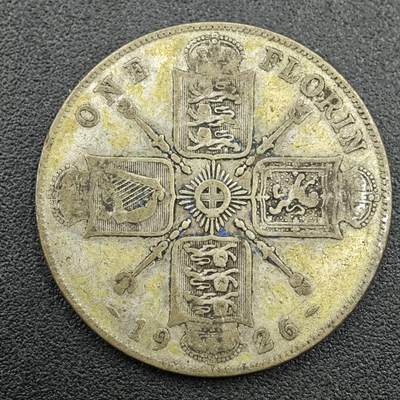 【淘币小摊】限时拍第七百五十九拍  国庆10连拍 小银币场 外出13号发货 满百包邮可预留两周  周一统一发货  - 英国1926年乔治五世弗洛林银币