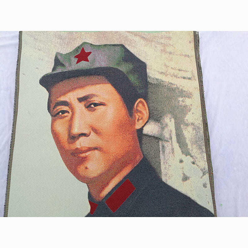 杂相专场（5） 1936年主席在陕北 刺绣织锦画 90*60cm