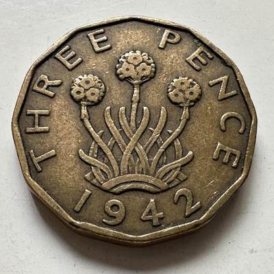 🌹外币初藏🌹🐯2025年第111场 周二无佣金特价场 - 英国1942年三便士