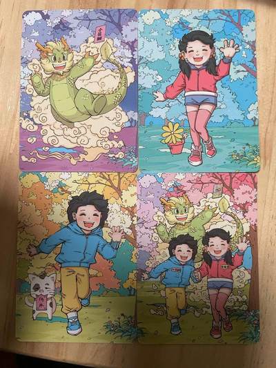 寸草不生拍卖会 第十期 - 小花瓣艺术文创 民以食为天 好梦连连2张