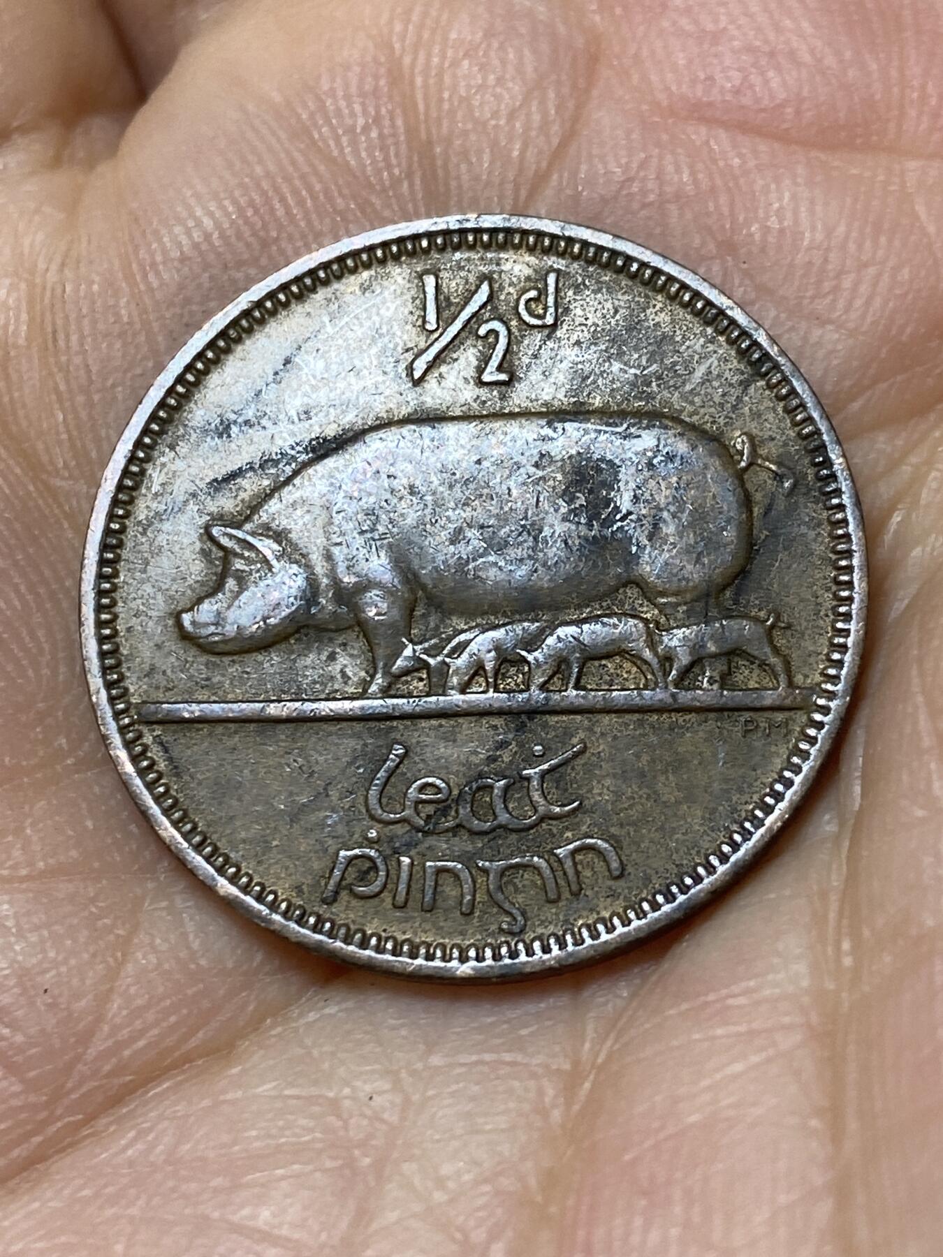 2025年第一百零五场(总第一百三十一场）外国好品散币(免佣金) 爱尔兰🇮🇪1953年1/2便士(共和国时期第一套)
