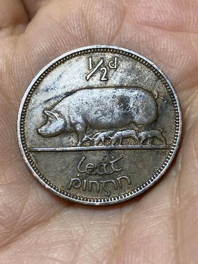 2025年第一百零五场(总第一百三十一场）外国好品散币(免佣金) - 爱尔兰🇮🇪1953年1/2便士(共和国时期第一套)