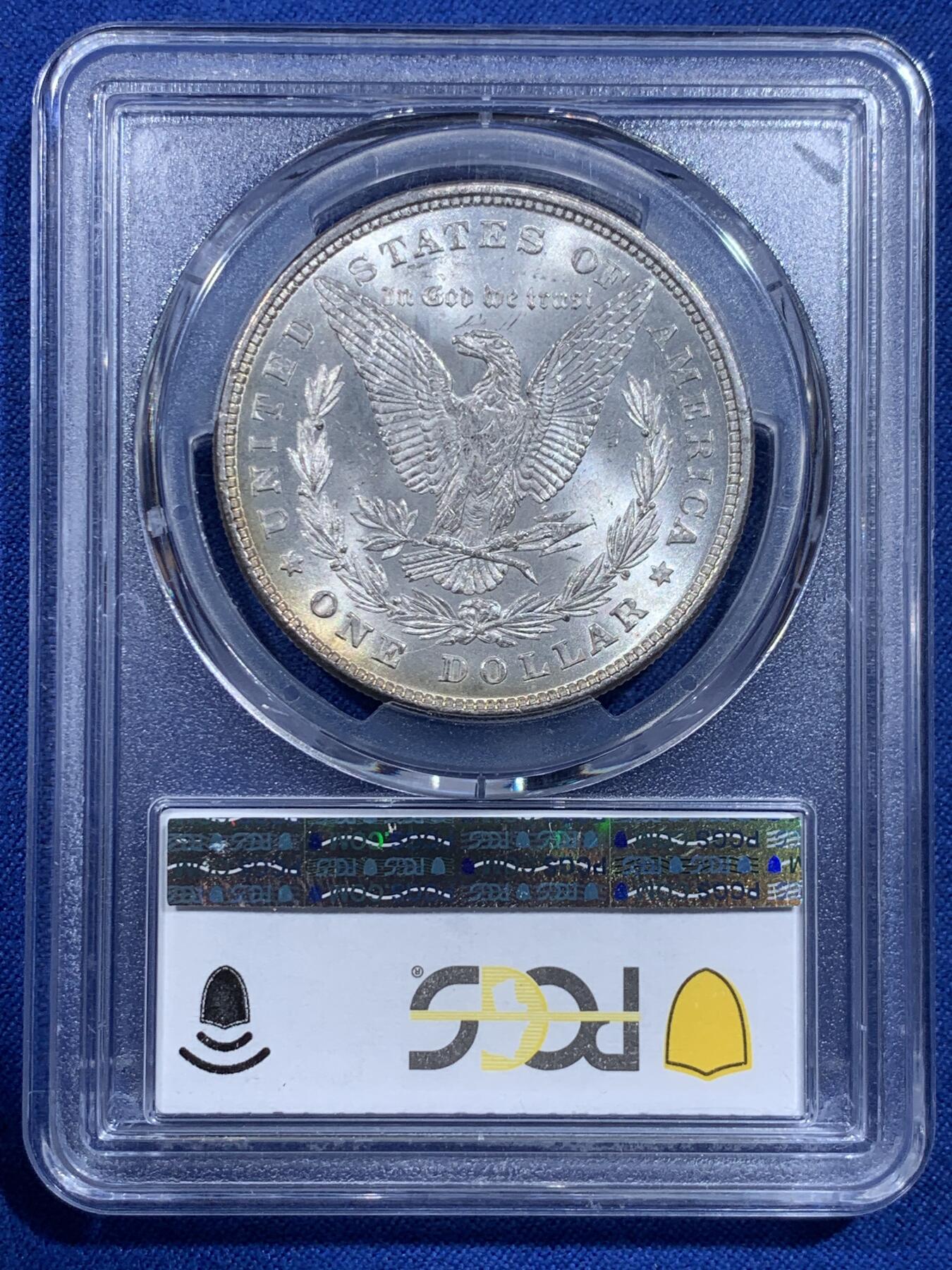 《竞宝斋》第426场 周日，周一  2场连拍 （全场包邮） PCGS MS63 美国 1878年 1美元 摩根币 热门品 首年8羽 摩根党不可或缺的品种