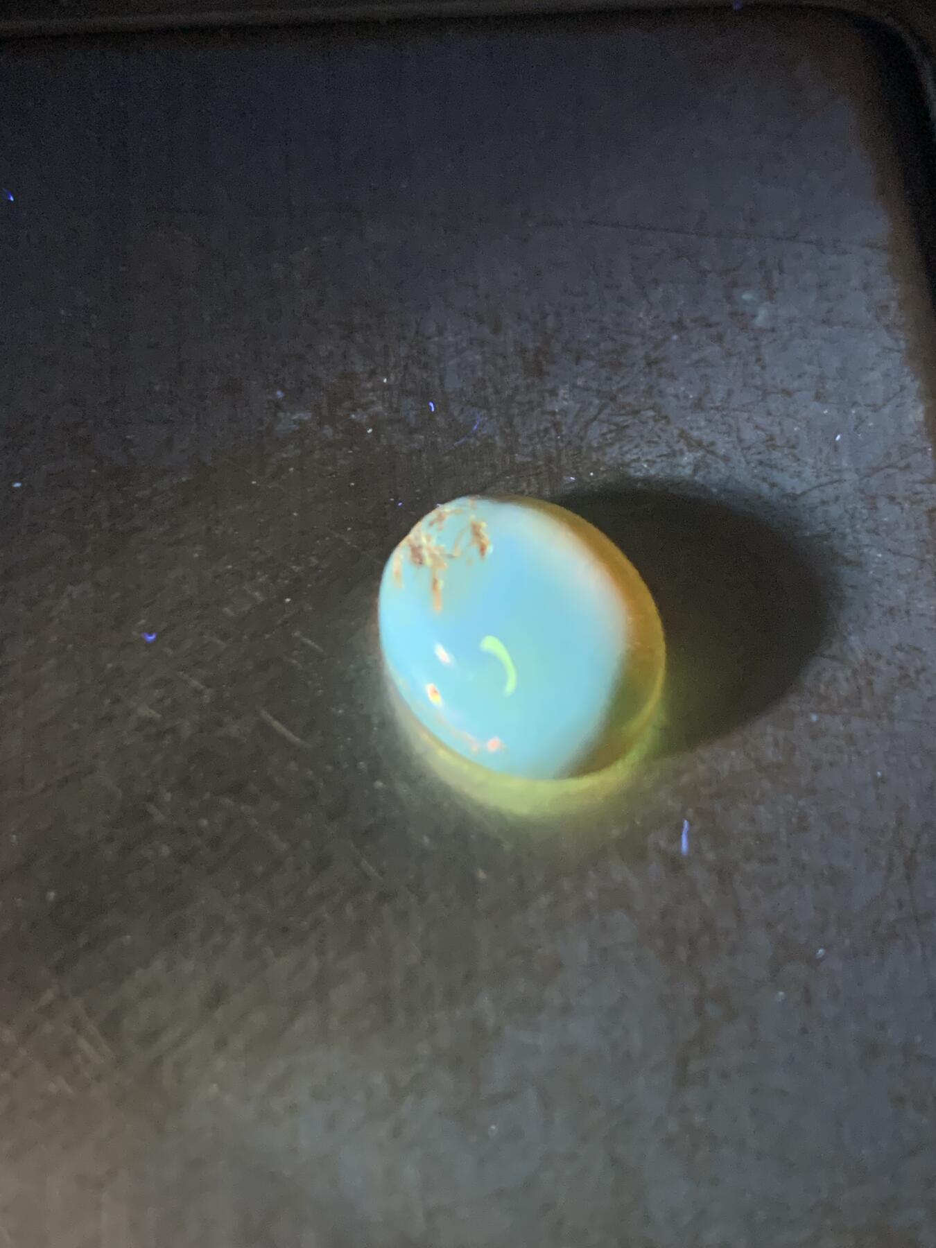 乌克兰花珀通货戒面一个，