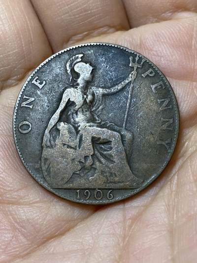 2025年第一百零五场(总第一百三十一场）外国好品散币(免佣金) - 英国🇬🇧1906年1便士(爱德华七世时期)