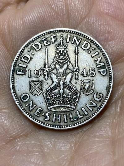2025年第一百零五场(总第一百三十一场）外国好品散币(免佣金) - 英国🇬🇧1948年1先令(乔治六世第二版，苏格兰坐狮版，关门年仅发行2年)