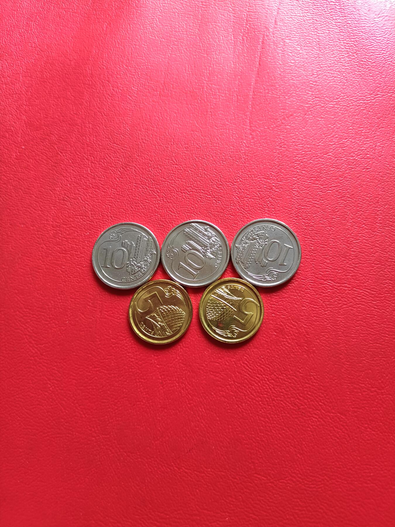 【云涧收藏】第六十九场 新加坡2013年卷拆5、10分5枚