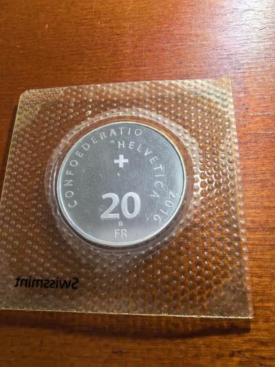 长老汇蛇年精选第五十九场拍卖 2016瑞士铜管乐队20法郎银币，20克835银，3万枚