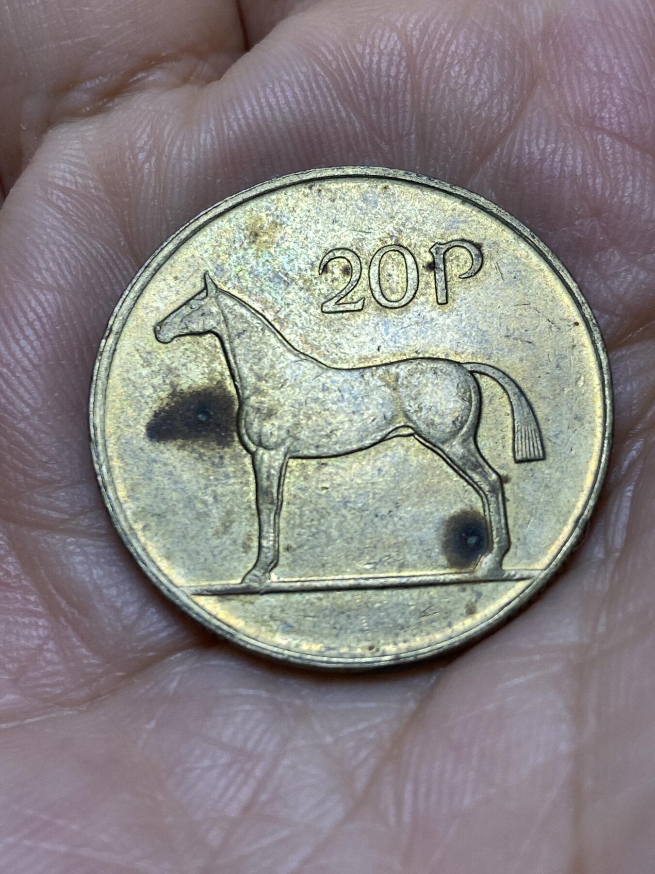 2025年第一百零五场(总第一百三十一场）外国好品散币(免佣金) 爱尔兰🇮🇪1988年20便士(共和国时期第二套)