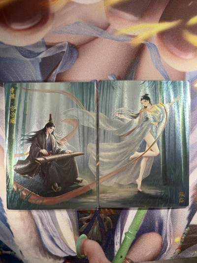 截拍（收拍品免费放盘）范特卡 燎原 卡得曼 - 【浮雕折光一对】曹植、甄宓 轩辕春秋&锦绣三国