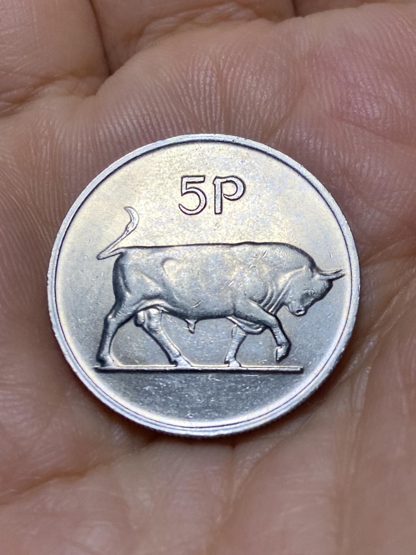 2025年第一百零五场(总第一百三十一场）外国好品散币(免佣金) 爱尔兰🇮🇪1980年5便士(共和国时期第二套第一版)