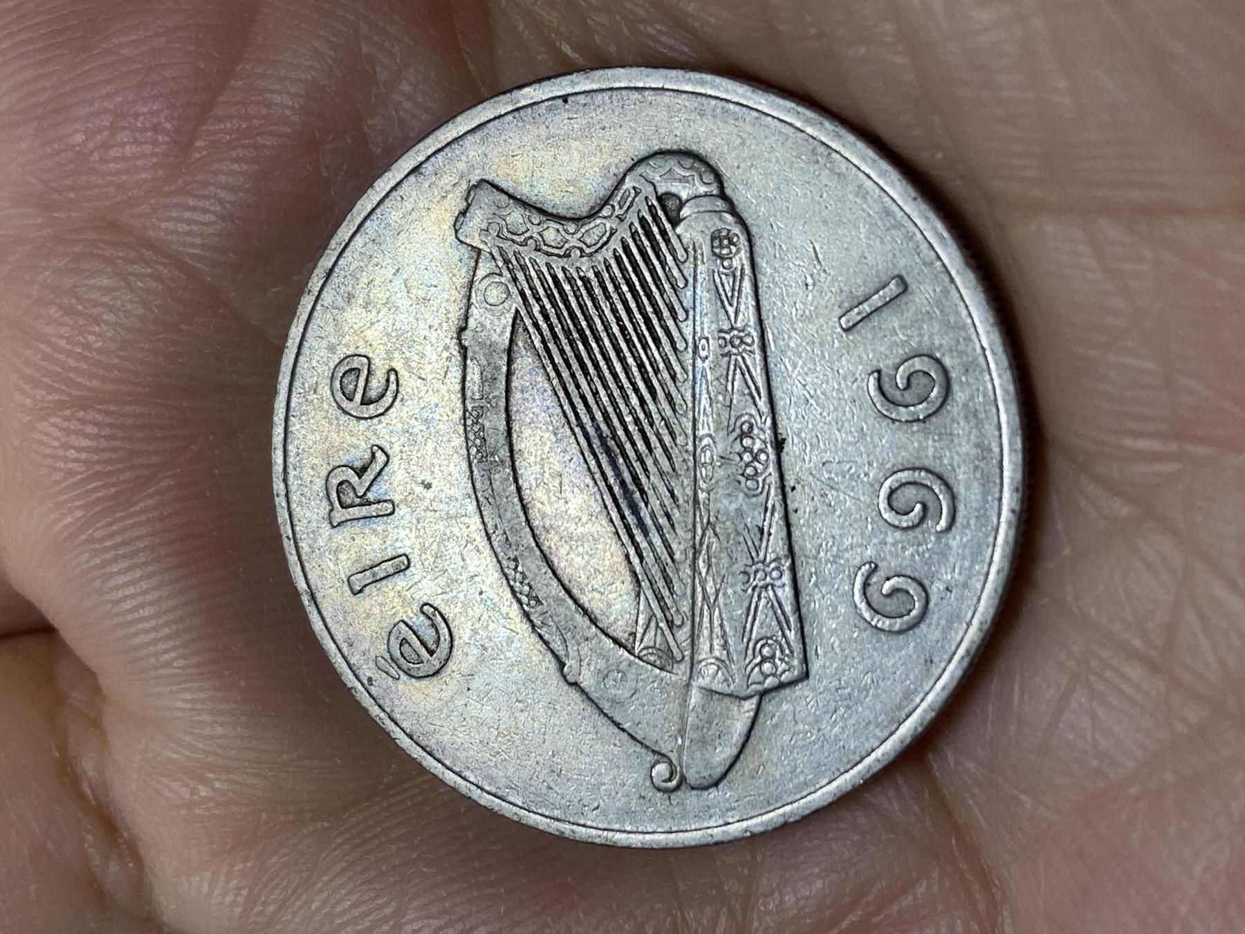 2025年第一百零五场(总第一百三十一场）外国好品散币(免佣金) 爱尔兰🇮🇪1969年10便士(共和国时期第二套第一版，首发年)