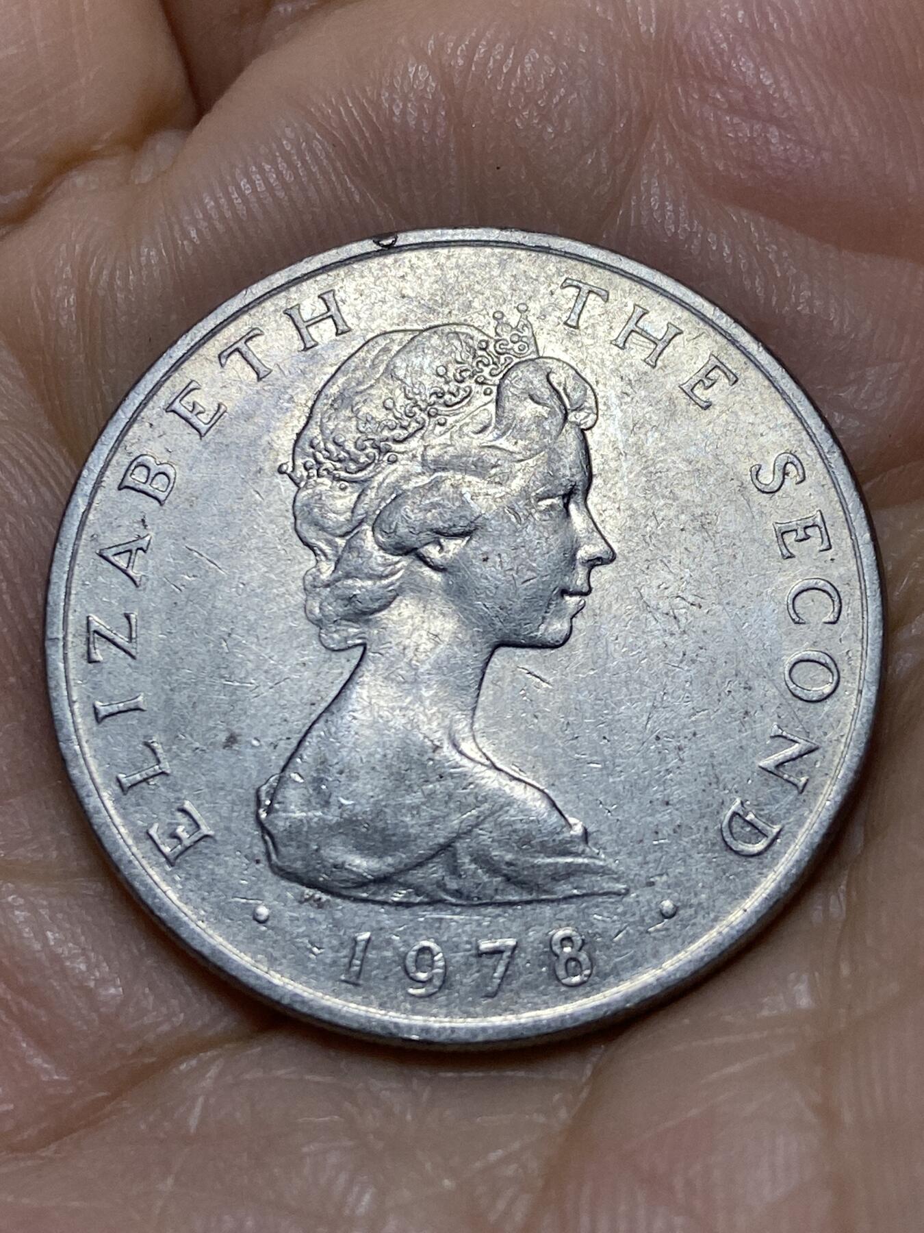 2025年第一百零五场(总第一百三十一场）外国好品散币(免佣金) 英属马恩岛🇮🇲1978年10便士(伊丽莎白二世中年花冠，十进制第二版，PM标普乔伊厂造)