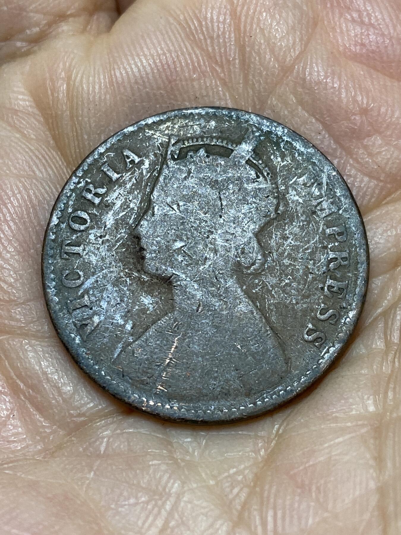2025年第一百零五场(总第一百三十一场）外国好品散币(免佣金) 英属印度1892年1/4安娜