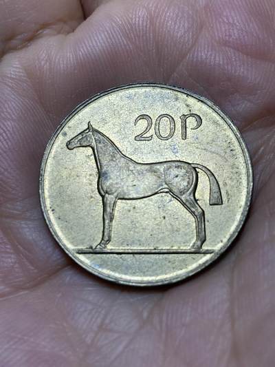 2025年第一百零五场(总第一百三十一场）外国好品散币(免佣金) - 爱尔兰🇮🇪1986年20便士(共和国时期第二套)
