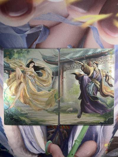 截拍（收拍品免费放盘）范特卡 燎原 卡得曼 - 【浮雕折光一对】孙尚香、刘备 轩辕春秋&锦绣三国