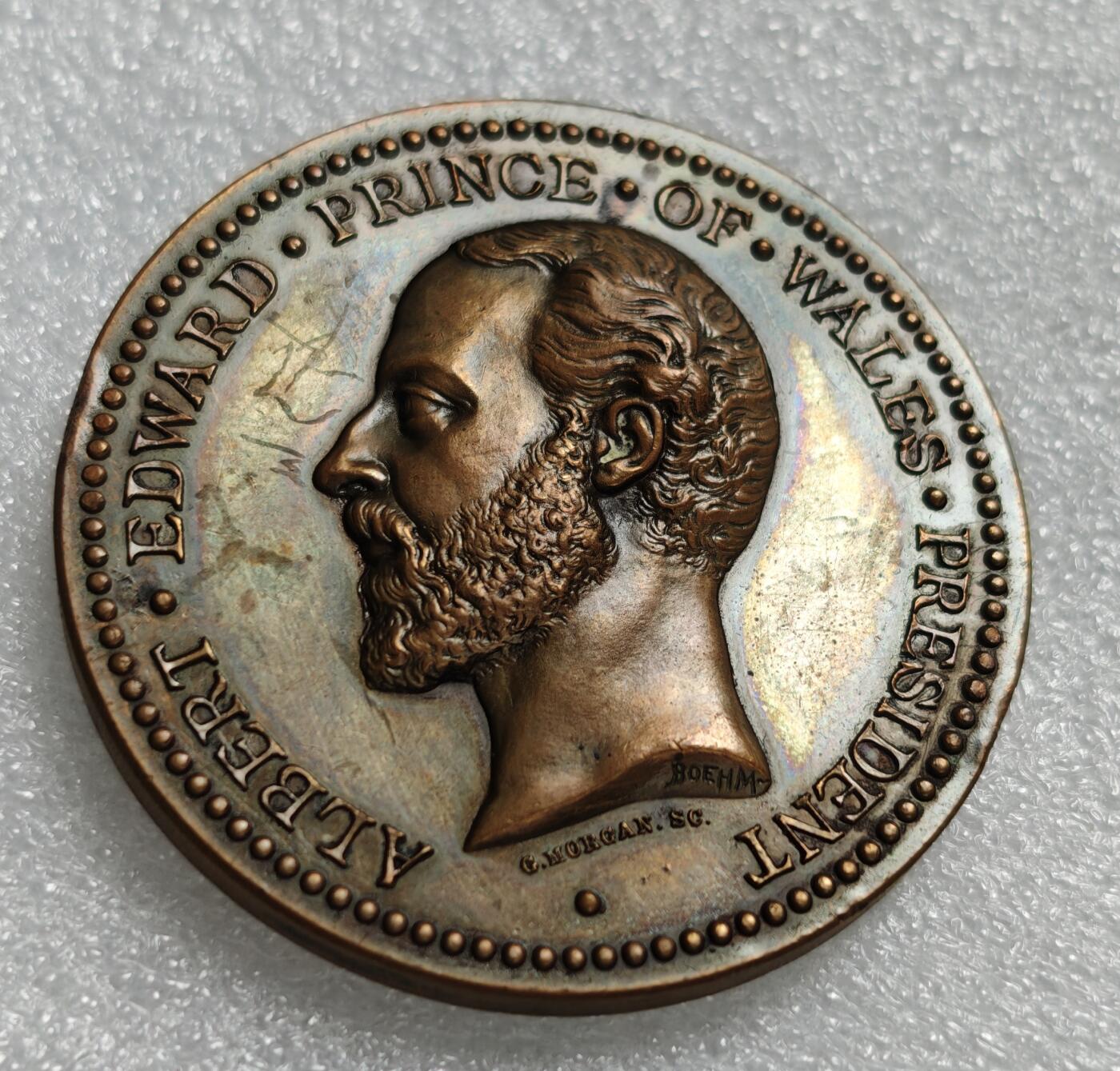 瓶子🏺第211期拍卖会  英国1874年爱德华王子建筑大铜章  英国建筑系章目录封面作品