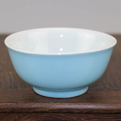 旧陶瓷专场 - 天青釉4.5英寸饭碗